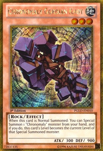 Yu-Gi-Oh! - Chronomaly Gordian Knot (PGLD-EN010) - Premium Gold - 1st Edition