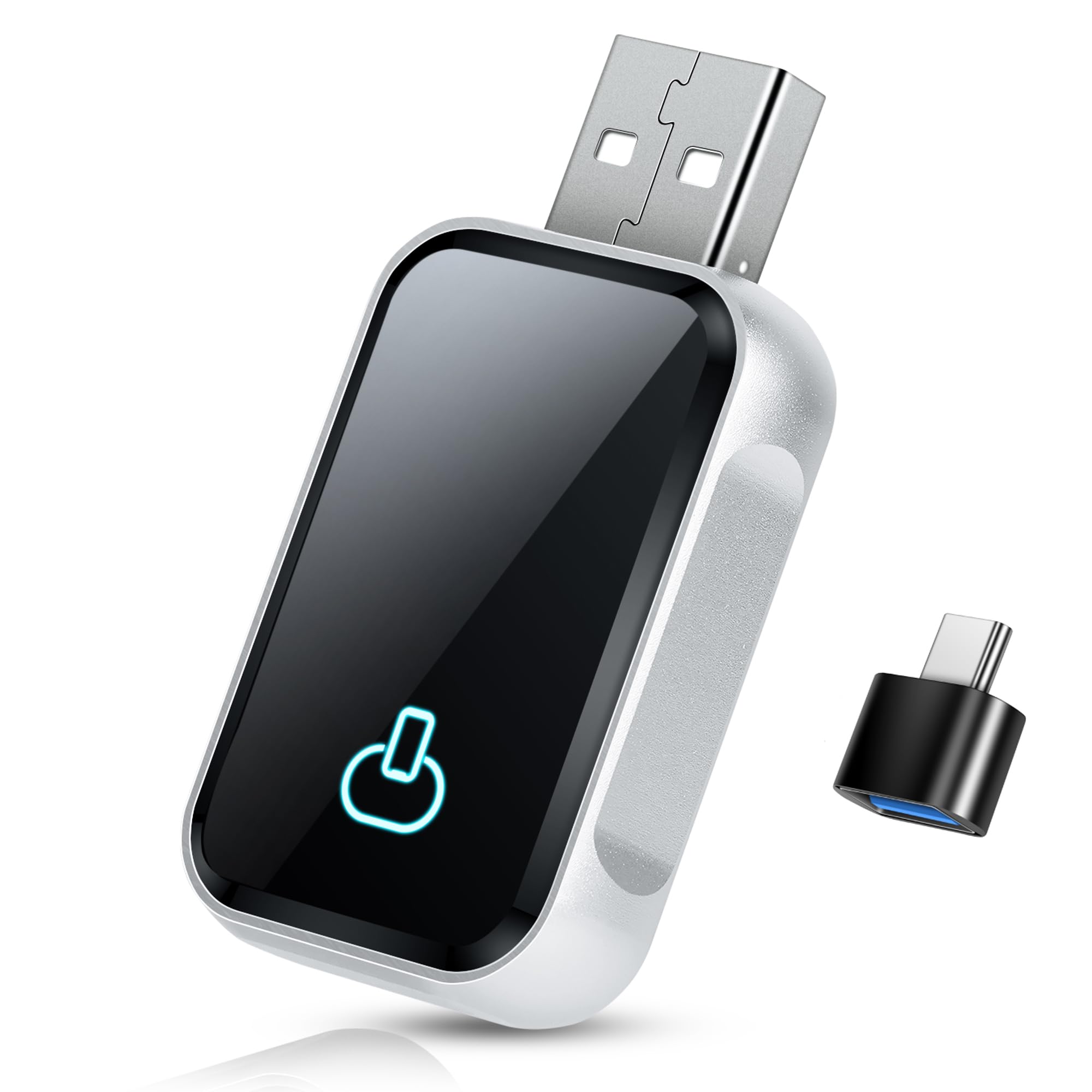 2 IN 1 Senza Fili Carplay e Senza Fili Android Au-to Adattatore, Stick