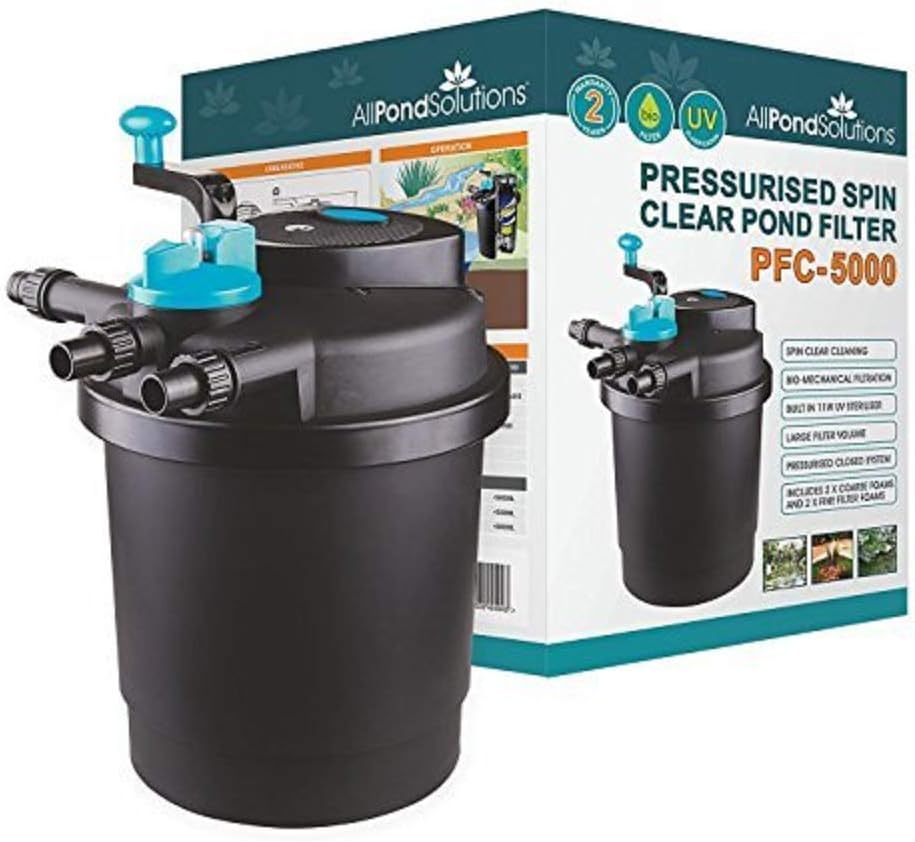 allpondsolutions Pressurised Koi Fish Pond Filter with UV Steriliser