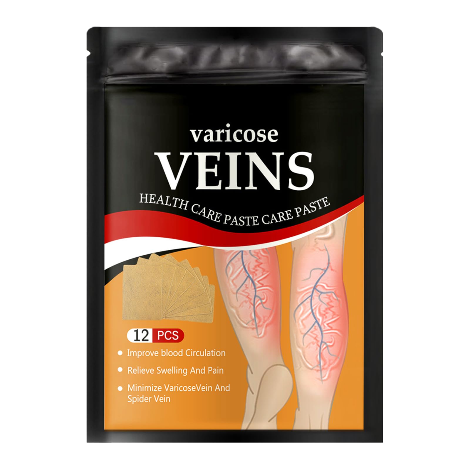 Parches para Arañas Vasculares,12PCS,Parche Contra Arañas Vasculares,Fácil de Usar y Eliminar,Promover el Ciclo