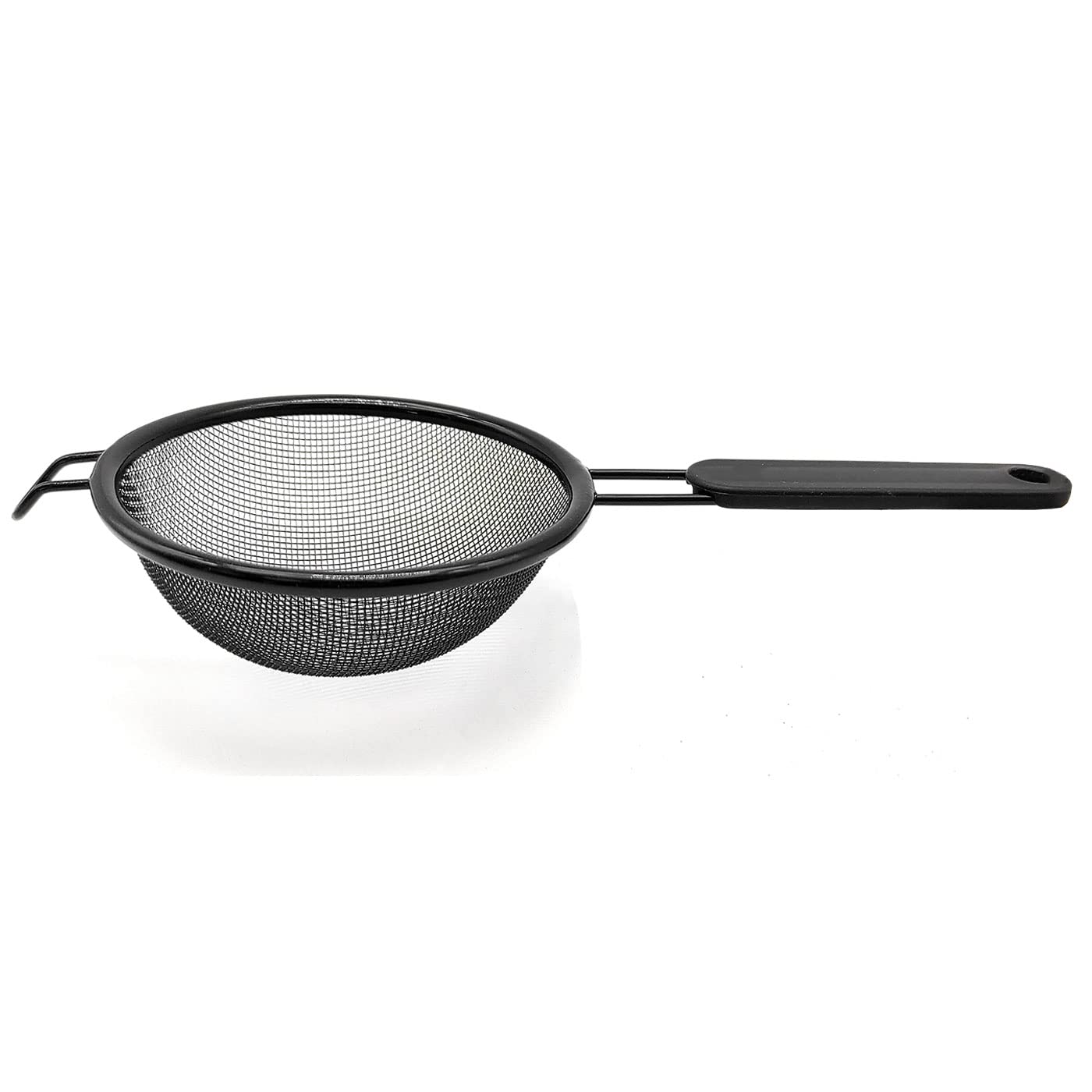 Tradineur - Colino in acciaio inox a rete con gambe, diametro 22 cm, altezza 10 cm. Scolapiatti per lavori di cucina. Rete in acciaio inox per scolare alimenti
