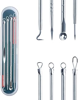 AKOAK Juego de agujas de acné de acero inoxid...