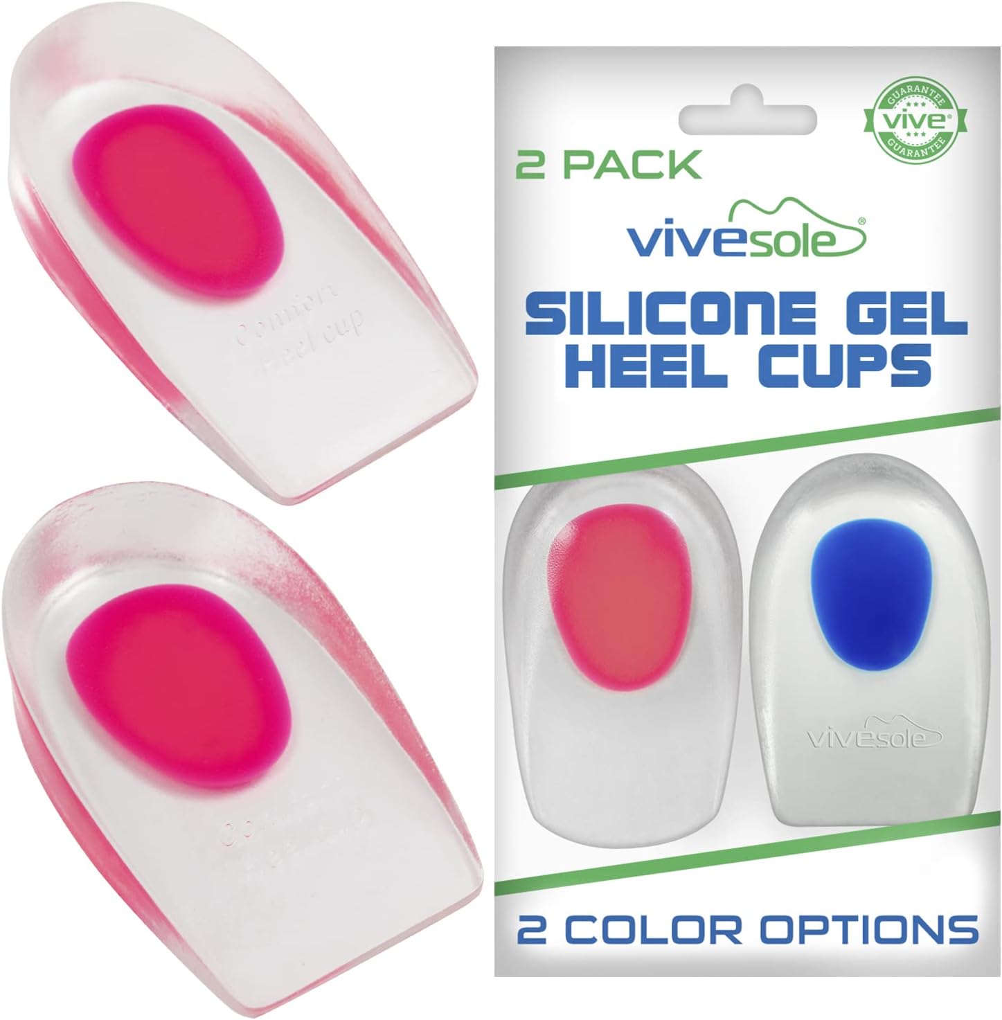 ViveSole Gel Heel Cups Pair Silicone Cushion Kenya Ubuy
