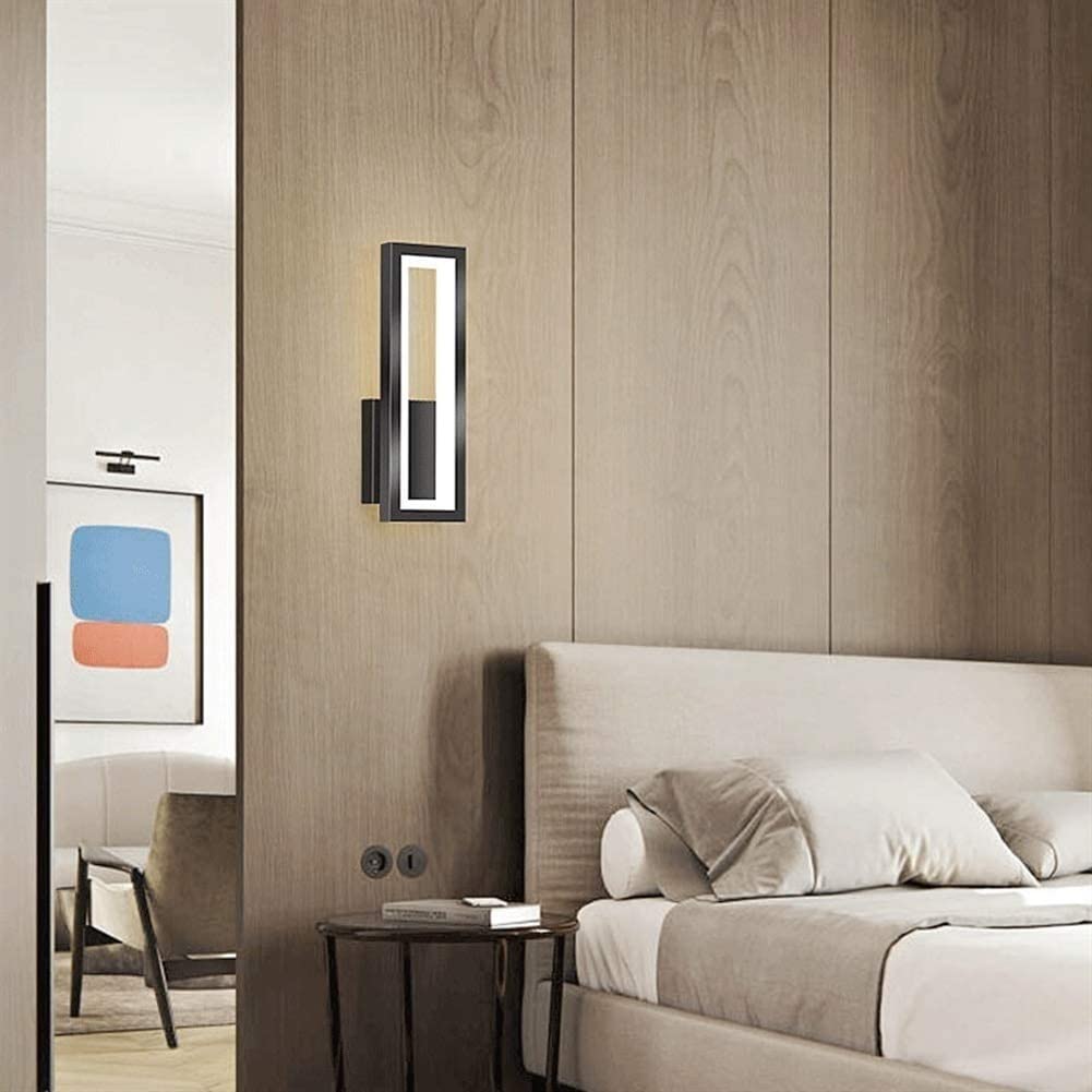 Lámpara de pared Lámpara de pared LED de 16 W de montaje empotrado para interiores, aplique de pared de metal, accesorios de iluminación, lámparas de pared interiores para sala de estar, dormitorio,