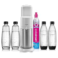 Sodastream Duo Megapack, Gasatore D'Acqua per Trasformare L' Acqua in Acqua Frizzante