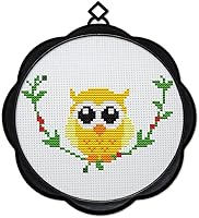 Vista 16 de Awesocrafts Kits de punto de cruz, patrones estampados Golden Age de 11 quilates, fácil punto de cruz, suministros de costura para bordar