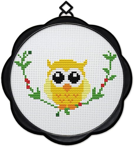 Miniatura 16 de Awesocrafts Kits de punto de cruz Deer King 11CT patrones estampados fáciles de punto de cruz bordado de costura suministros (ciervos)