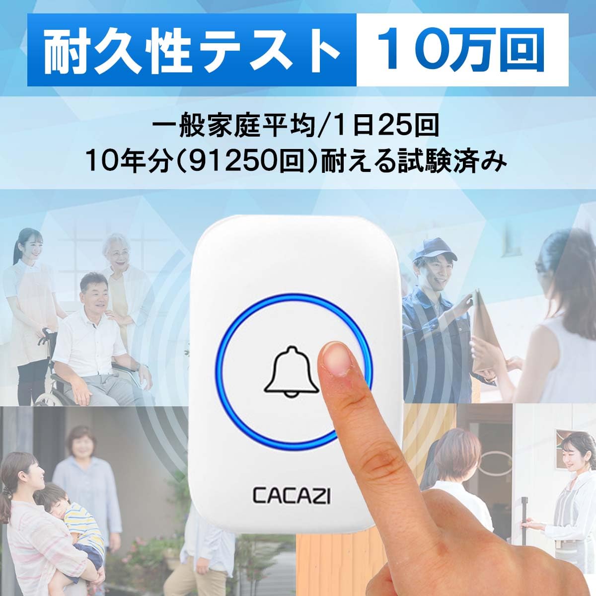 Amazon.co.jp: ワイヤレスチャイム 玄関チャイム 呼び出しチャイム