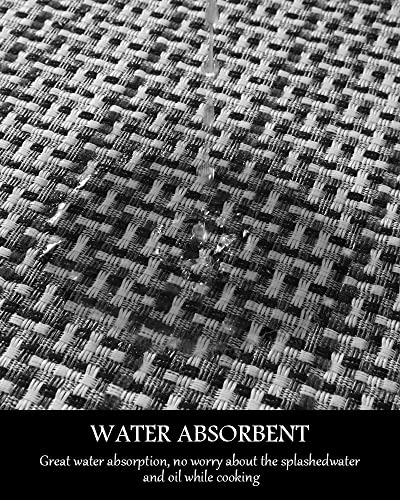 Padoor Kitchen Rugs Mats Non Skid Washable - 20X47 Inch Kitchen Runners Farmhouse Style,Weave Floor Mats For In Front Of Sink Gray #TOP3