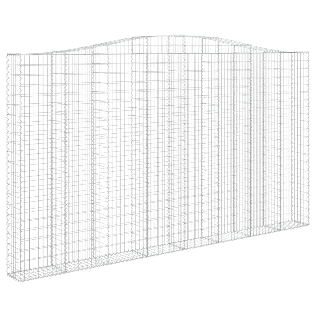 Panier de gabions 400x30x240 barrière de jardin décorative en fer
