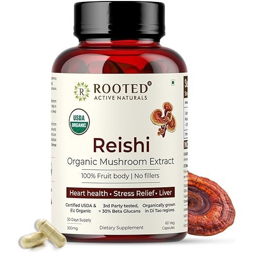 Rooted Reishi Heart 60 Capsules