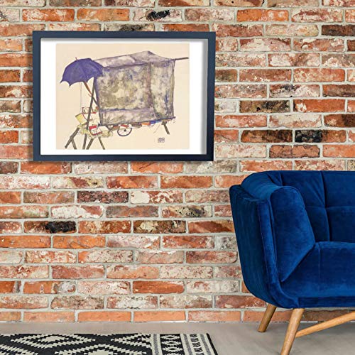 Affiche Egon Schiele Marktstand 1914 en format extra large sans cadre