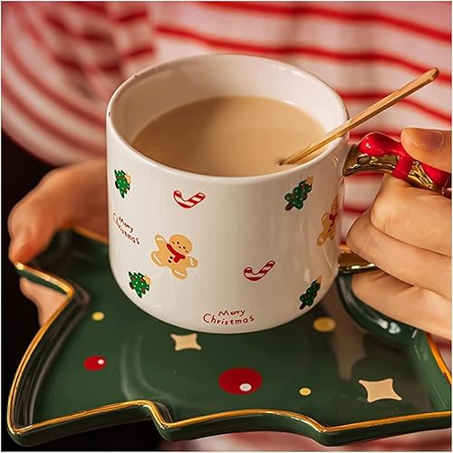 Miniatura 4 de Juego de tetera de cerámica oriental, taza de café, tazas de cerámica con platillos, tazas de té y platillos de 8 onzas con cuchara, modelado de