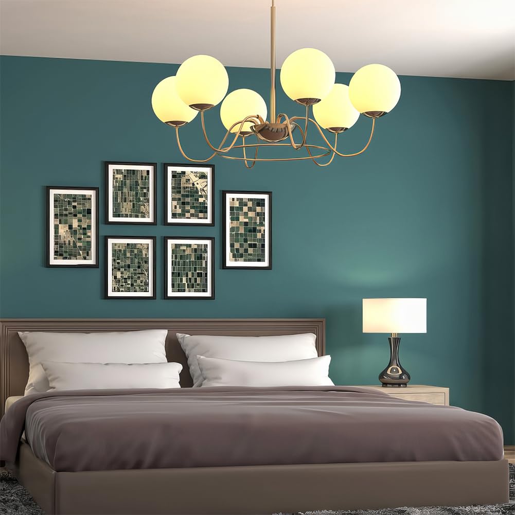 BENECREAT Pantalla de 150 mm para lámpara globo blanco esmerilado, cubierta de repuesto para aplique de pared, aparato de iluminación colgante, luz de vanidad, Id: 68 mm