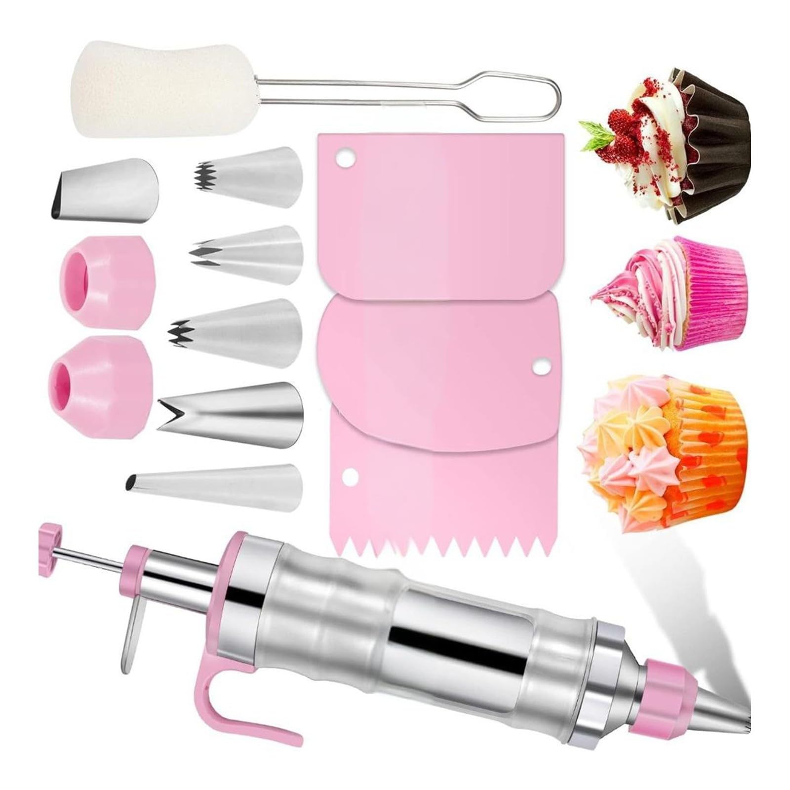 Ensemble de décoration de pâtisserie 13 pièces, avec pistolets à biscuits et buses, sans danger pour les, ensemble d ' outils pour le gel des gâteaux, fournitures de cuisine familiale