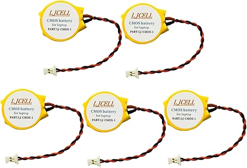 Miniatura 8 de LJCELL Batería CMOS para Dell Alienware Alpha R1 Steam Machine i5 i7 de escritorio, fija la batería de luz amarilla BIOS RTC CR2032 con cable de 2