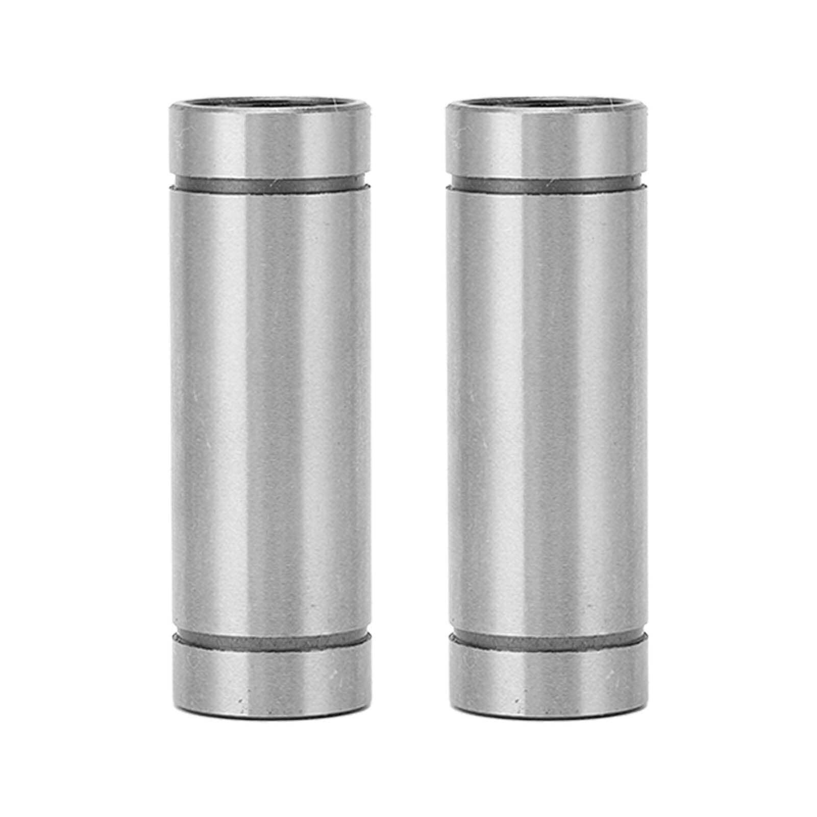 Bearing, Long Linear Motion Bearing, 2 Pcs High Rigidity Precise Smoothly Movement Low Friction Steel CNC Ball for Machine 3D Printer Wear Resistance