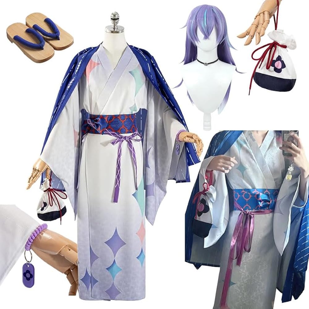 Amazon.co.jp: [KANACOS]星導ショウ コスプレ浴衣セット 極楽湯 星導晶