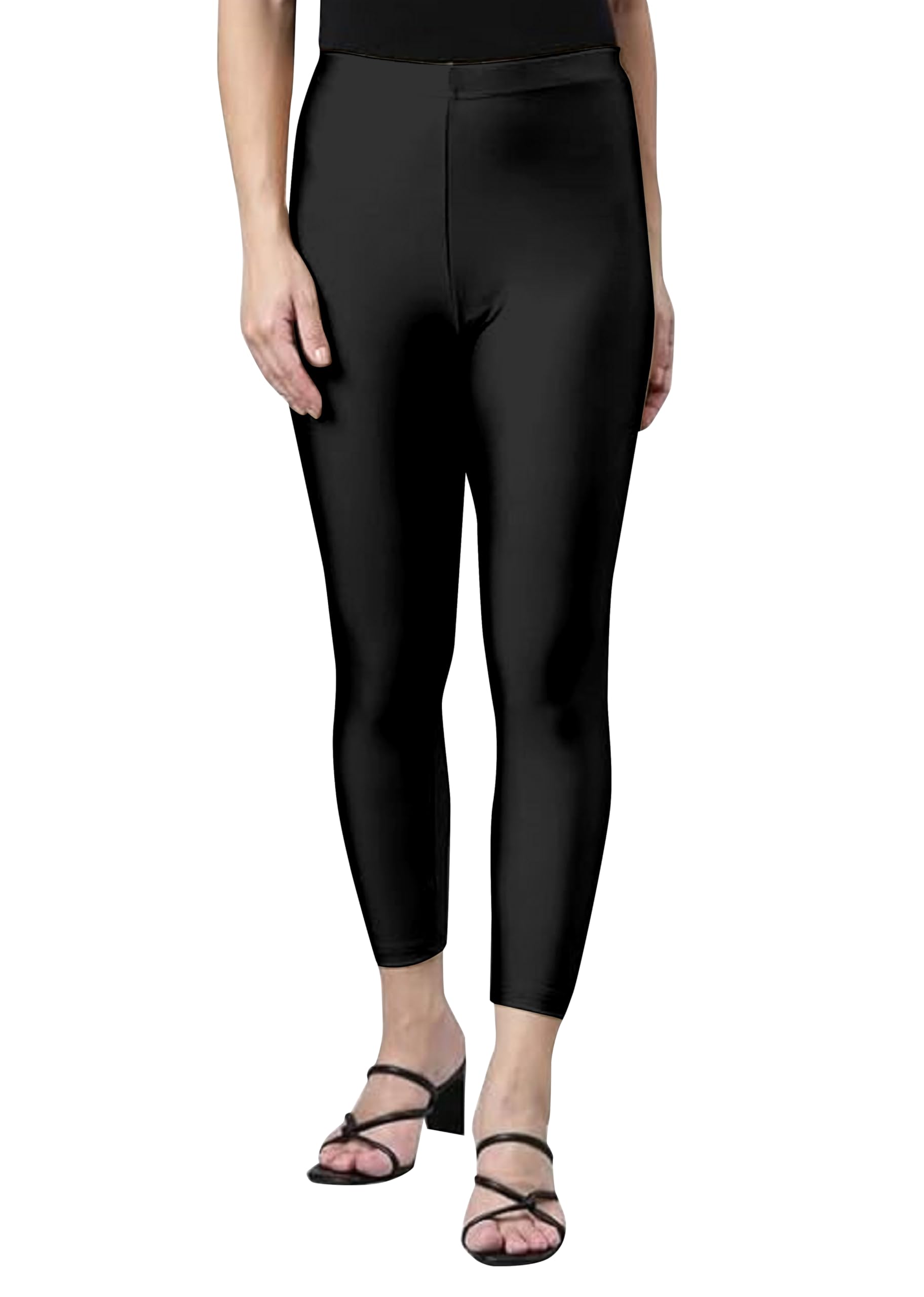 trendmalls Women's Microfiber Elastane Stretch Soft Cropped Leggings with Ultrasoft Waistband For Women-picture-23