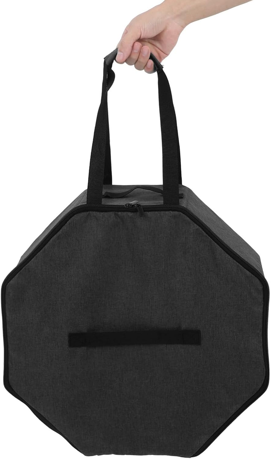 DECHOUS Foldable Cowboy Hat Case for Travel Large Black Hat Organizer image 3