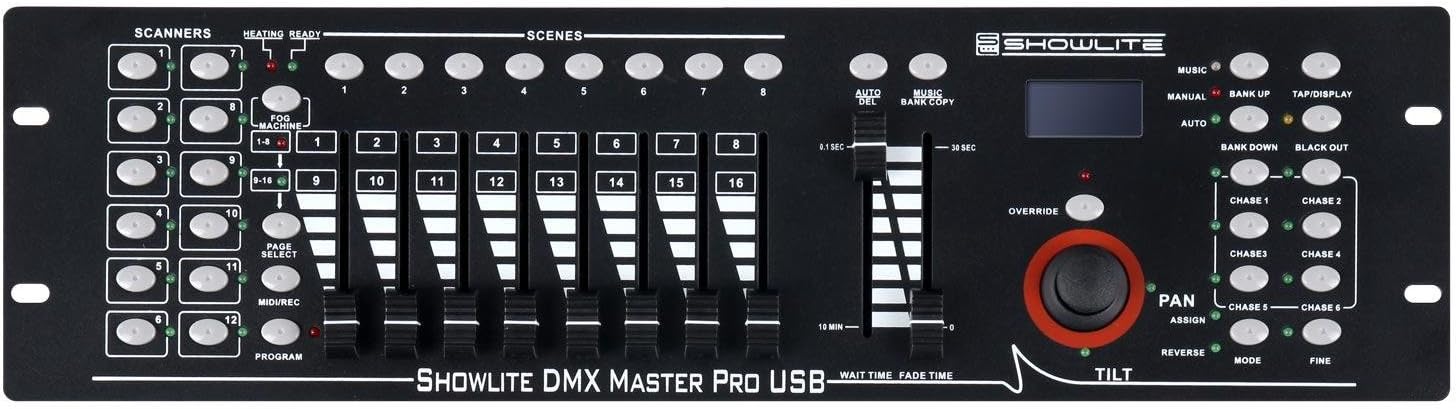 Showlite DMX Master Pro USB Controller front panel