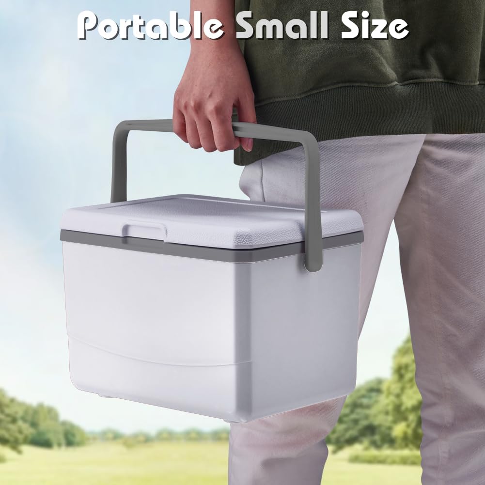 HiGropcore 5/8/13 Quart Camping Cooler - Hard Ice Retention Cooler Lunch Box - Portable Small Insulated Cooler