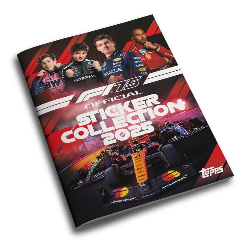 Topps Formula 1 Sticker Collection 2025 - Complete Set (156 Stickers, 36 Foil, 10 Kiss-Cut Cars, 40-Page Album)