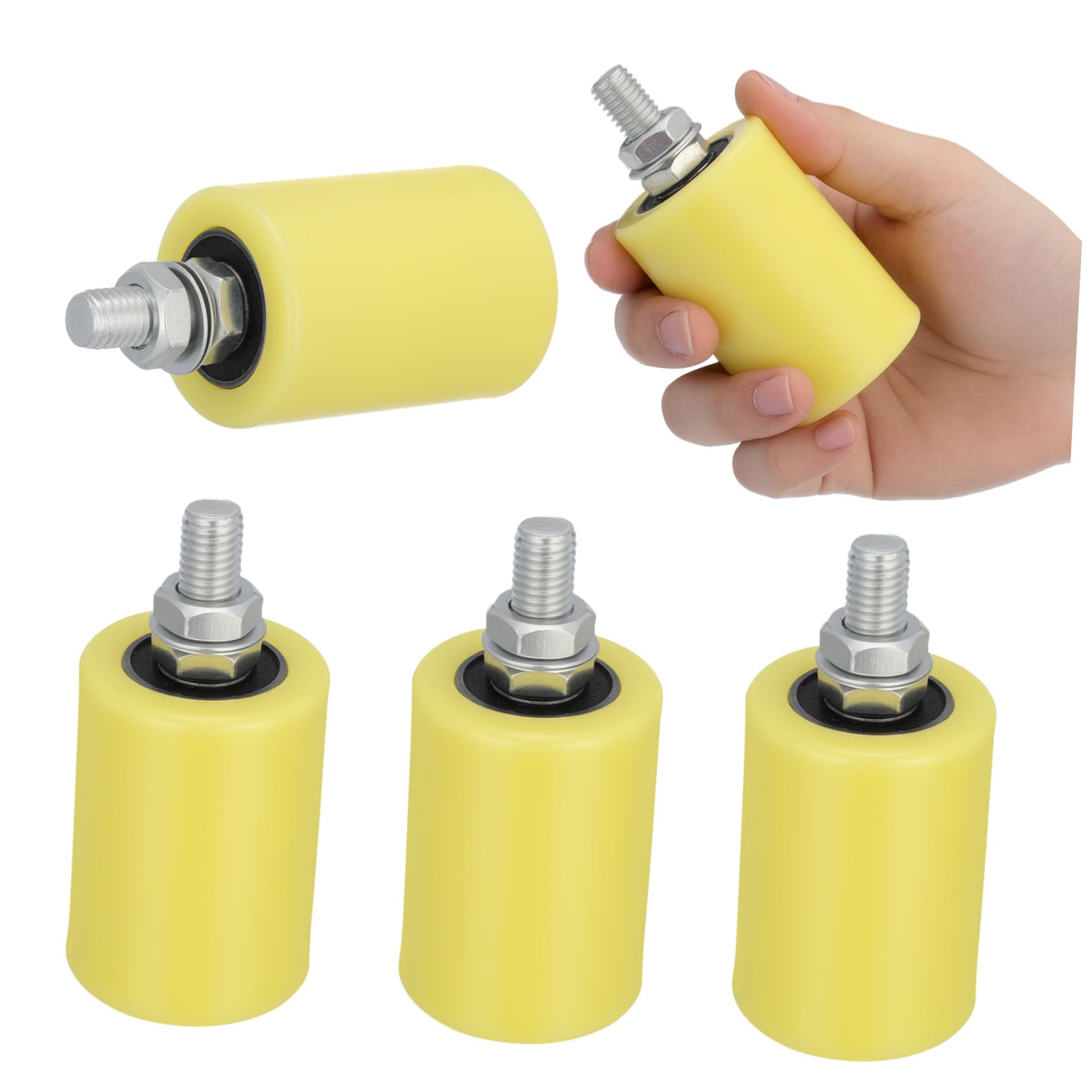 Kit roues nylon pour porte coulissante Toddmomy poulies de guidage portail électrique