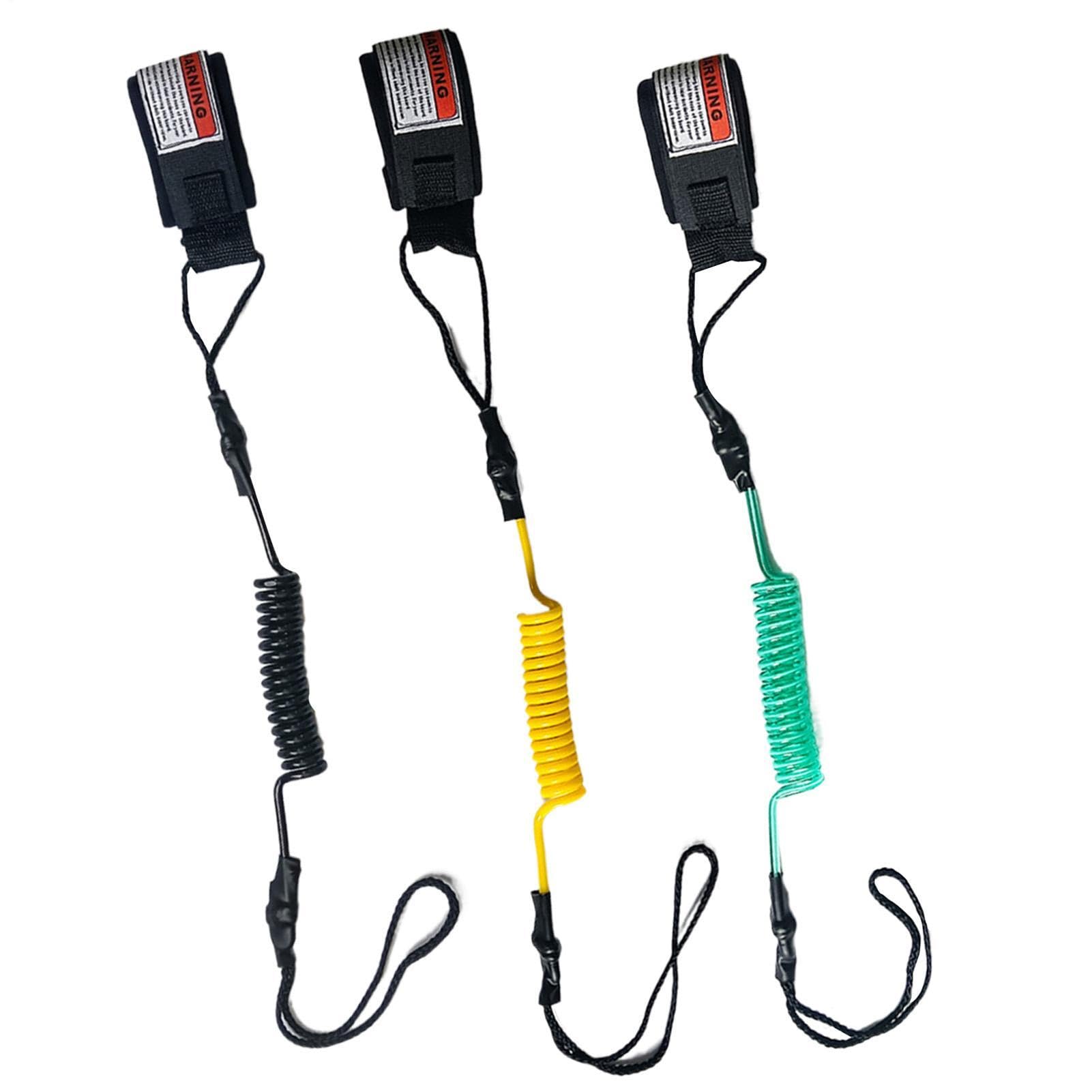 Zenithfghqm Bodyboard Leash 3 Pieces, Adjustable Surf Safety Wrist Strap, Elastic Lightweight Surfboard Replacement Leash, With Quick Release Strap And Swivel Connector