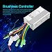 Dilwe Controlador Sin Escobillas de E-Bike 36V / 48V 350W Controlador de...