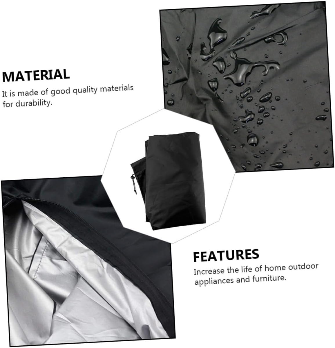 CHILDWEET Oxford Cloth Outdoor Heater Cover with Zipper Waterproof Protective Stand-Up Cover for Patio Heaters Dustproof Uv-Resistant 241X86X48Cm for Garden