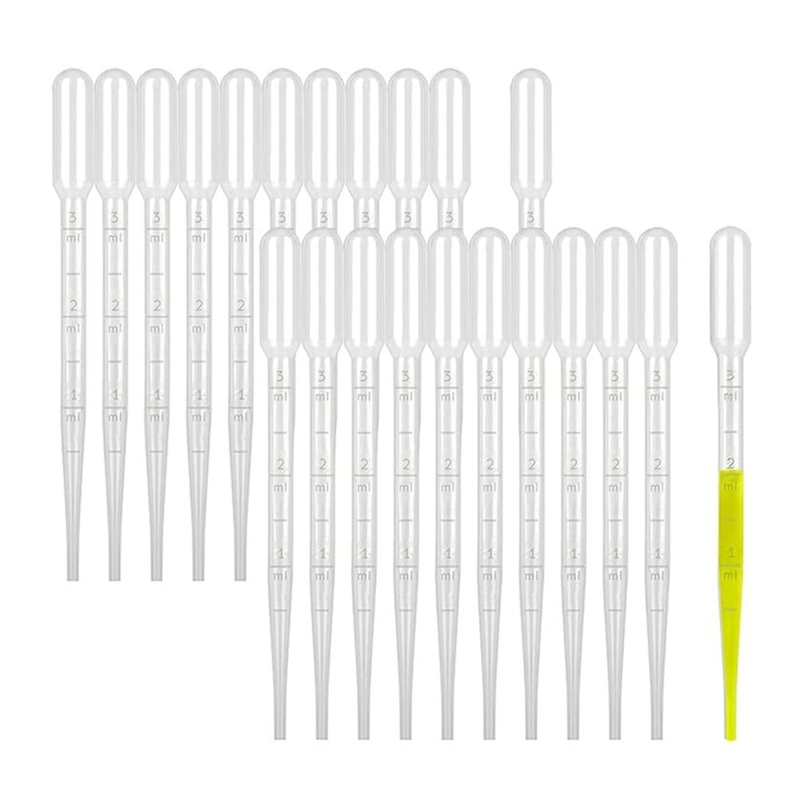 Pipette 1500 Stück Lehrinstrument Kunststoff-Tropfer 0,2/0,5/1/2/3/5/10 Ml Einweg-Strohhalm Babbitt für Labor(2ml)