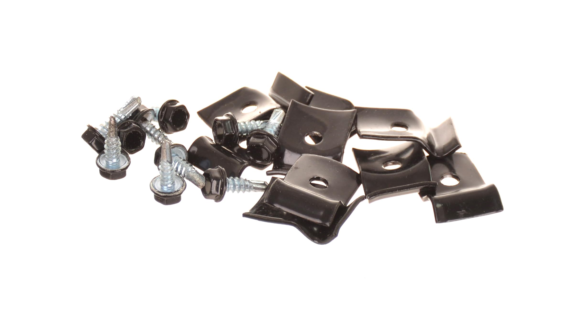 Aqbau® 15 x set di fissaggio per recinzione a doppia asta, con viti