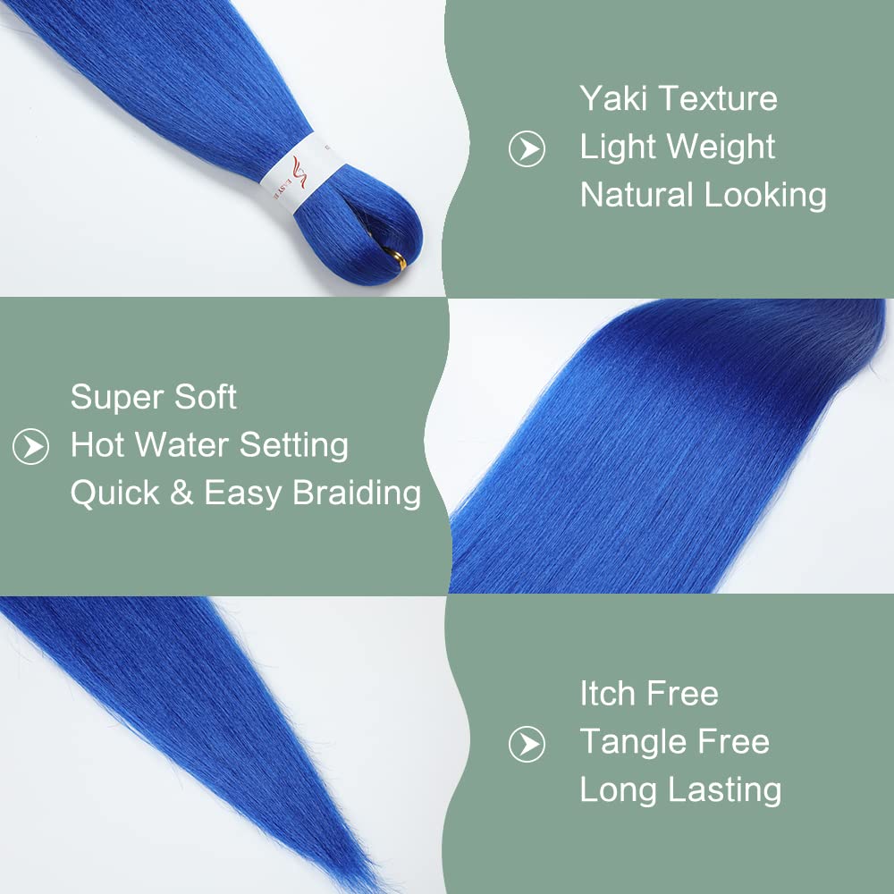 YDDM Capelli Per Treccine Africane Morado Extension Treccine Texture Yaki Easy Install per Principianti 32 Pollici 3 Pezzi Capelli Leggeri e Naturali per Box Braids, Twist e Crochet — view 229
