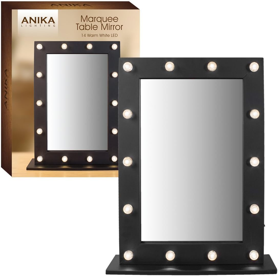 New Anika LED light detailed Dressing Table Mirror -40x 50 x 10cm (Approx.)