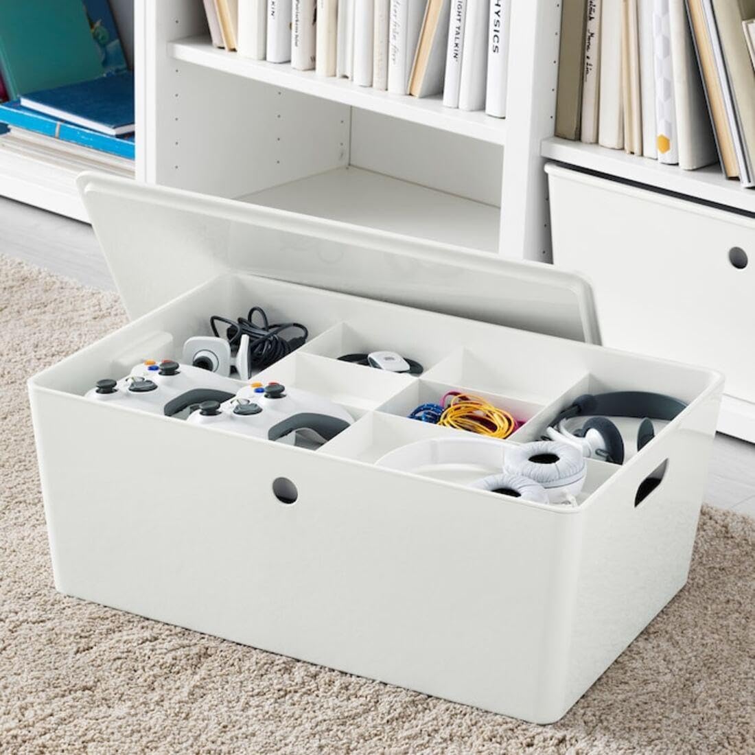 Ikea KUGGIS Insert with 8 compartments, White 1