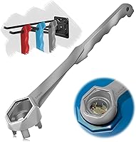 Vista 16 de Llave Bung Wrench de tambor de 55 galones, llave de tambor 3 en 1 actualizada, herramienta de abridor de barril de aluminio para abrir tambor de 10