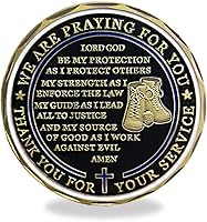 Vista 3 de BHealthLife Moneda de desafío de la policía de EE. UU. a granel Saint Michael Protect Policía Policía Monedas de oración