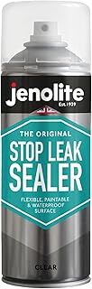 JENOLITE Stop Leak Dichtungsspray | KLAR | 400 ml | Wasserdichtes Dichtungsspray | Leckversiegelung für Dachrinnen und Flachdächer | Dachrinnenversiegelung, Dachreparatur, Flachdachreparatur