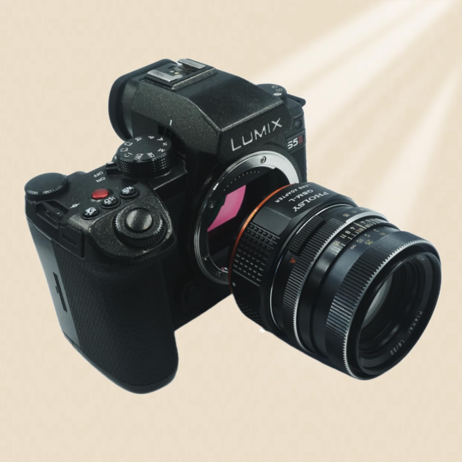 PHOLSY Objektivadapter Kompatibel mit Rollei SL35 QBM Rolleinar Objektiv und L Mount Kameragehäuse Kompatibel mit Leica SL2, SL2-S, CL, TL2, Lumix S5, S1, BS1H, Sigma FP, FP L, QBM auf L Mount
