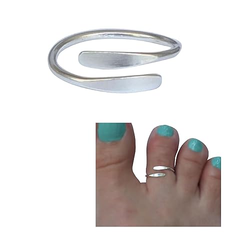925 Sterling Silver Tiny Twist Band Toe RingKnuckle Ring - Small Adjustable Thin Dainty Ring Handmade by MiYa Jewelry Creations