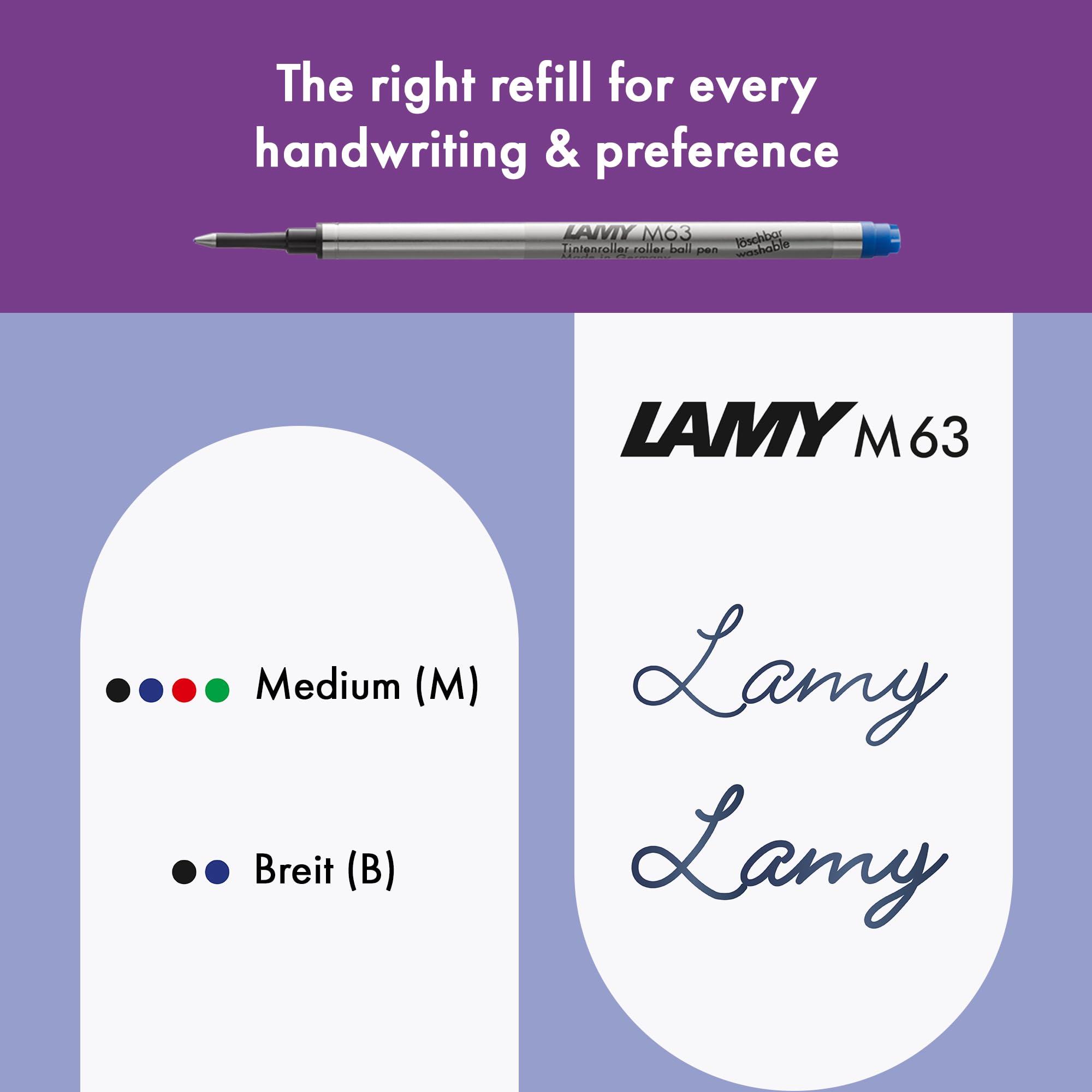 Lamy Safari Violet Blackberry – długopis kulkowy z ergonomicznym uchwytem i szerokością linii M – dla przyjemnego długiego pisania – wykonany z wytrzymałego tworzywa sztucznego ASA – z wkładem