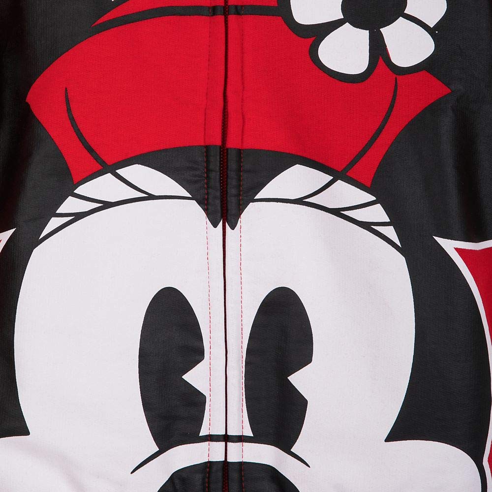 Disney Minnie Mouse bluza z kapturem z zamkiem błyskawicznym dla dzieci, wielokolorowa