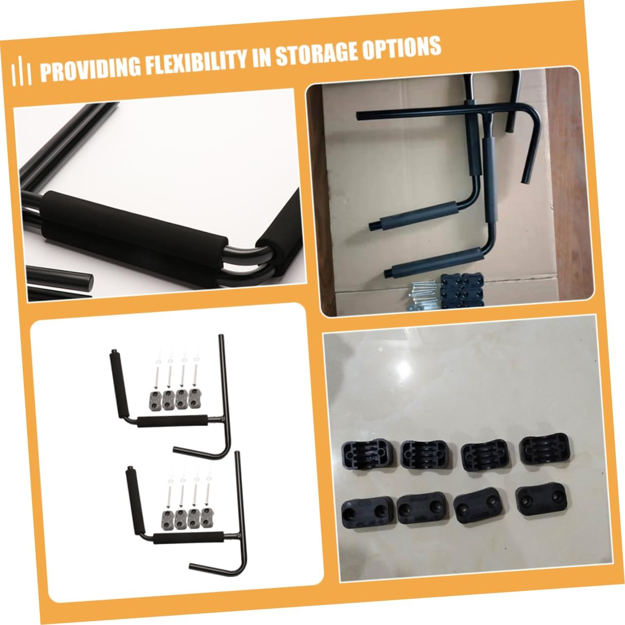 Adjustable Kayak Mount Hanger Organizer Heavy Duty Garage Bike Racks Large Wall Hooks for Surfboard Canoe Storage