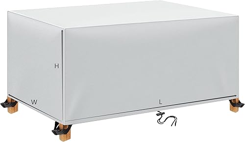 Miniatura 6 de Fundas para muebles de patio, impermeables, para exteriores, tela Oxford 600D, fundas de sofá rectangulares, resistentes a la intemperie, para