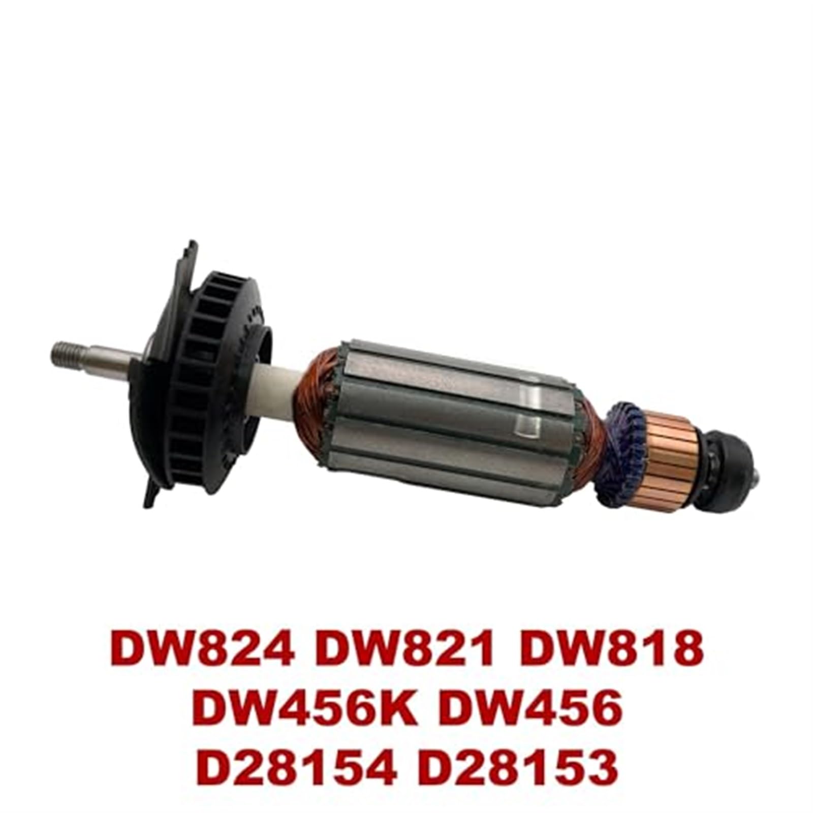 AC220V-240V wymiana kotwicy wirnika twornika, dla, szlifierka kątowa DW824 DW821 DW818 DW456K DW456 D28154 D28153 Wirnik wirnika silnika elektrycznego do narzędzi o