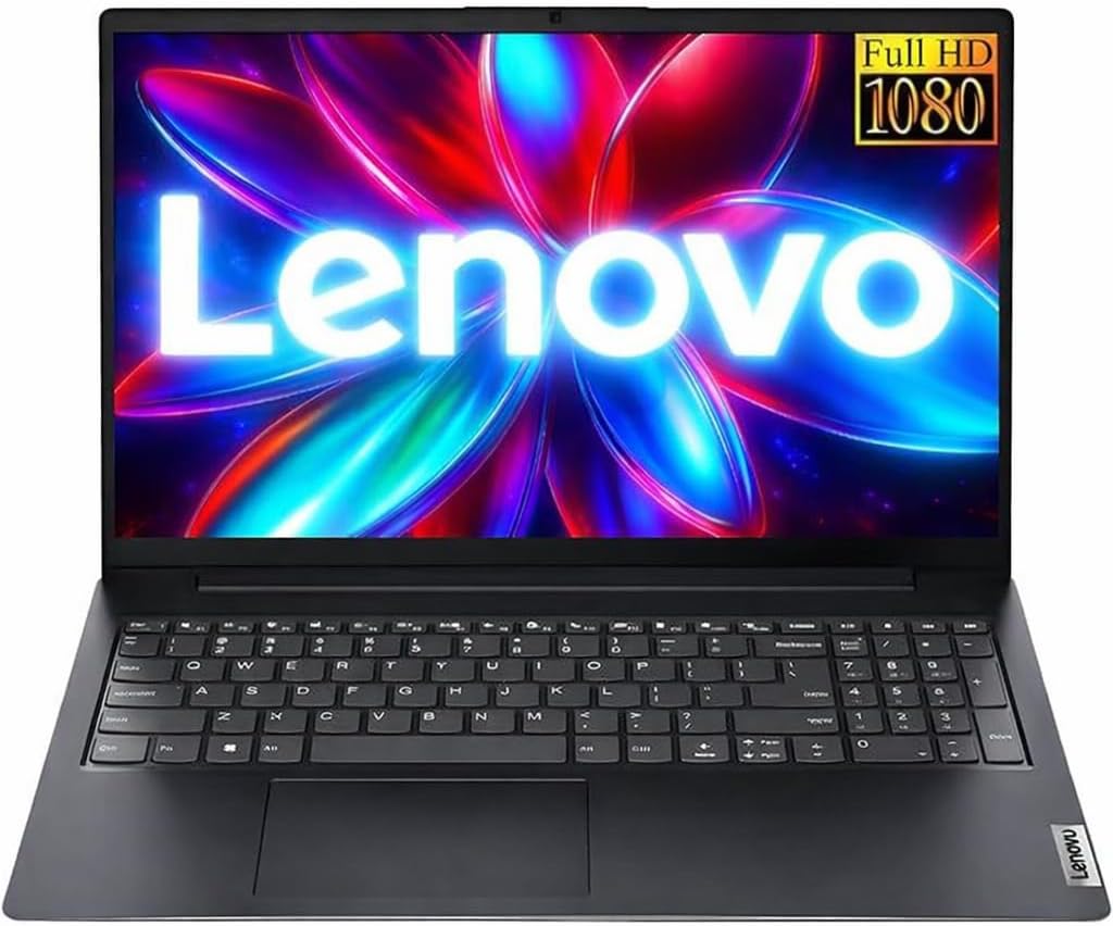 Lenovo 2026 Business Laptop with MS 365 for The Web, Intel Powerful Processor, 8GB DDR5, 628GB PCIE (500GB External), 15.6" FHD Display, Dolby Audio, RJ-45, 10-Hour Battery Life, Windows 11 Pro