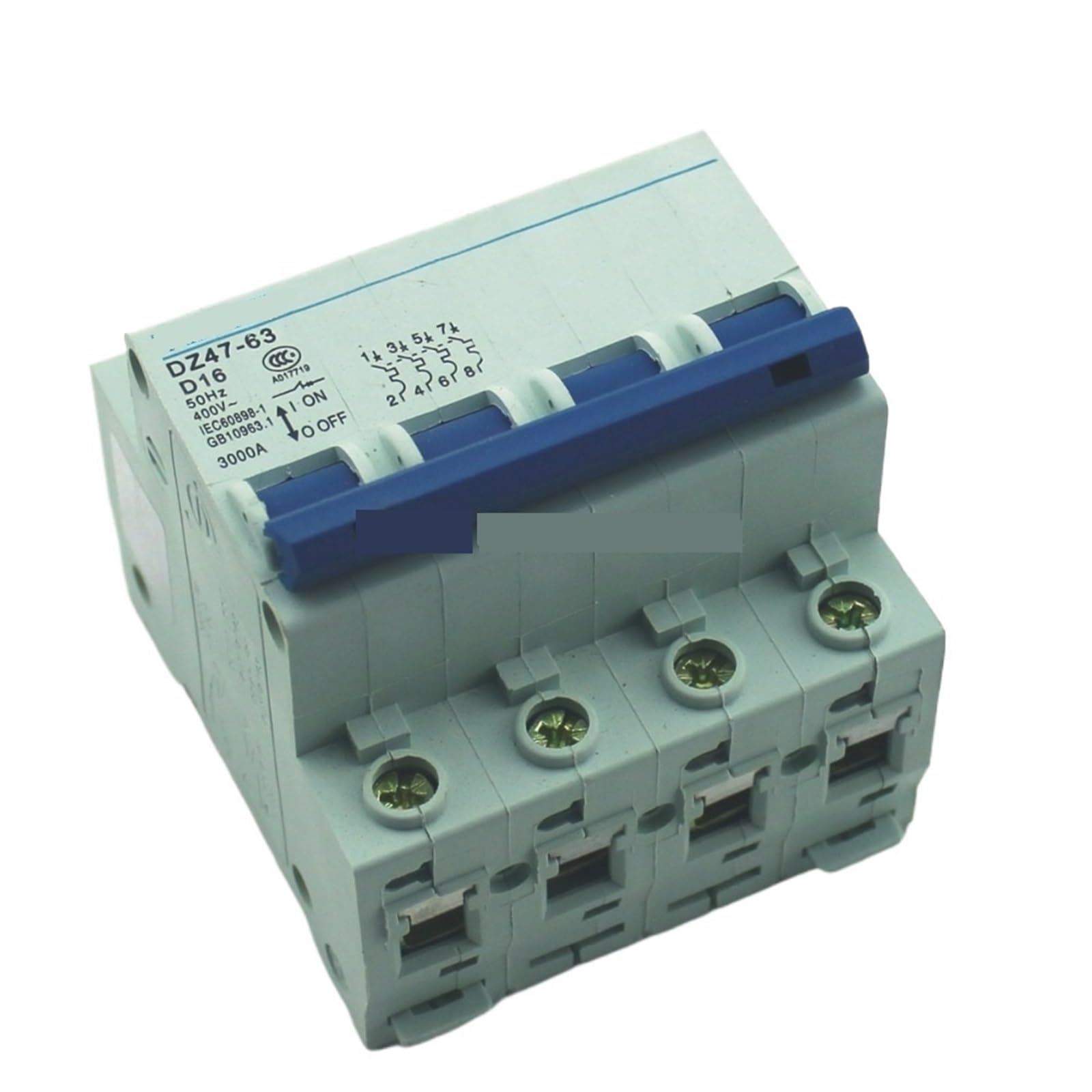 Disjoncteur 4P 16A pour tableau électrique triphasé C TYPE 415V - 2