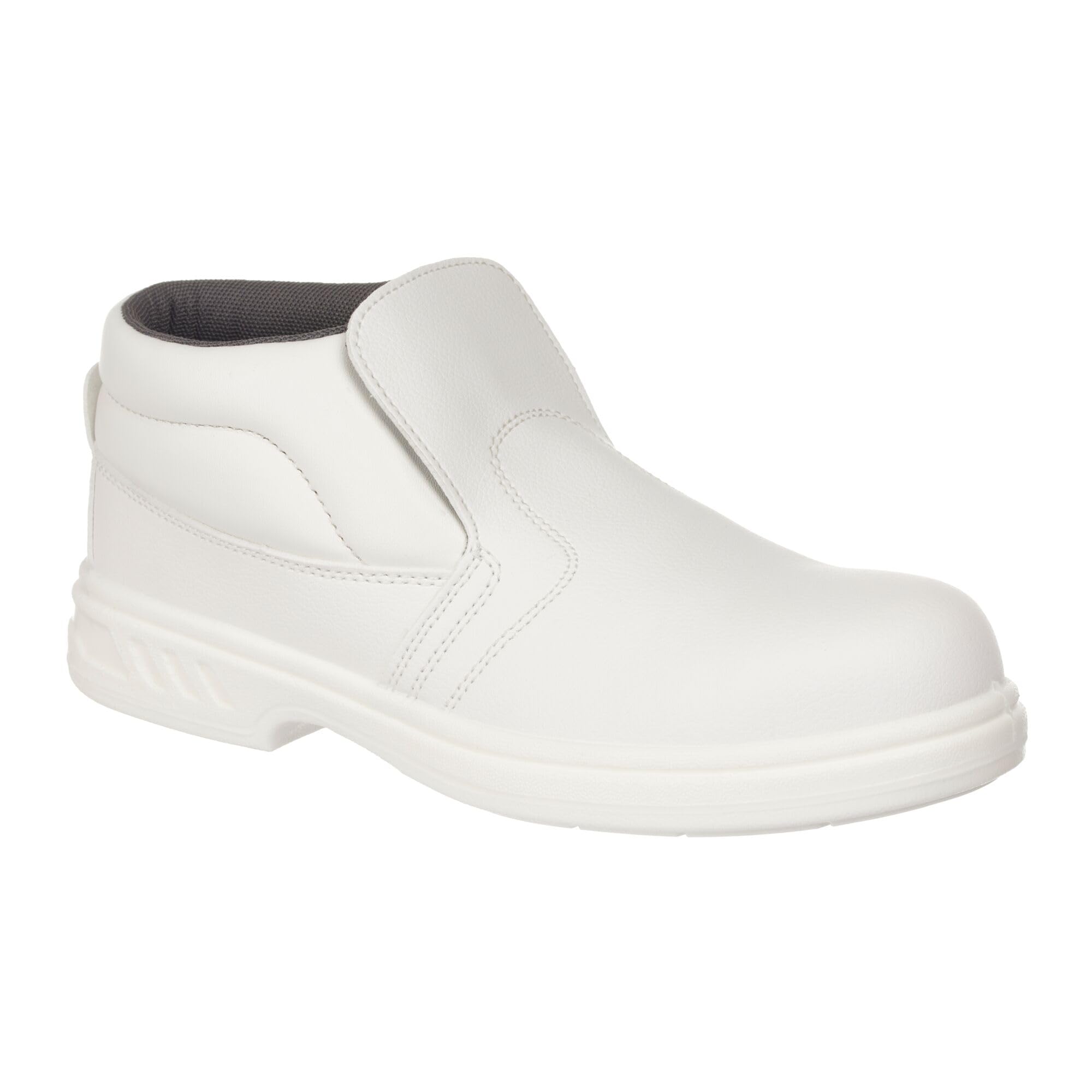 Portwest Steelite Slip On Safety Boot S2, Size: 46, Colour: White, FW83WHR46