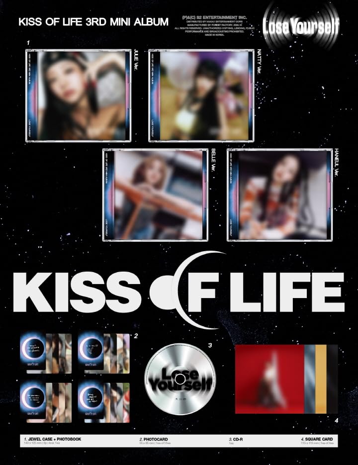 Amazon.com: KISS of Life Lose Yourself 3rd Mini Album (Jewel Ver